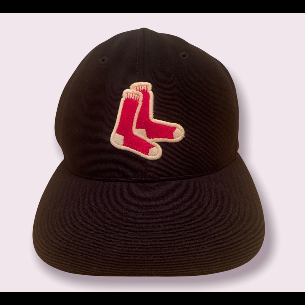 Boston Red Sox Navy Fitted Performance Hat Pacific Headwear SM/MED 6 7/8- 7 3/8
